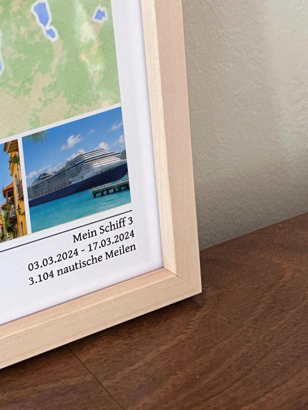 Poster della tua crociera con foto (con o senza cornice)